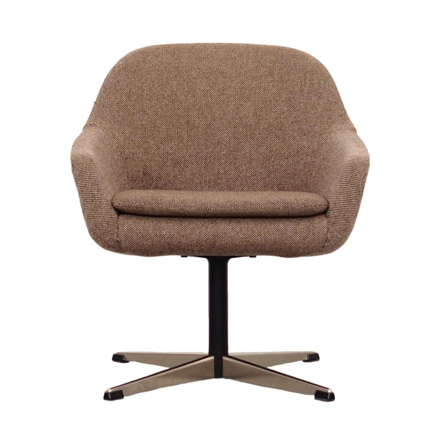 Fauteuil pivotant, design danois, années 1970, production: Danemark