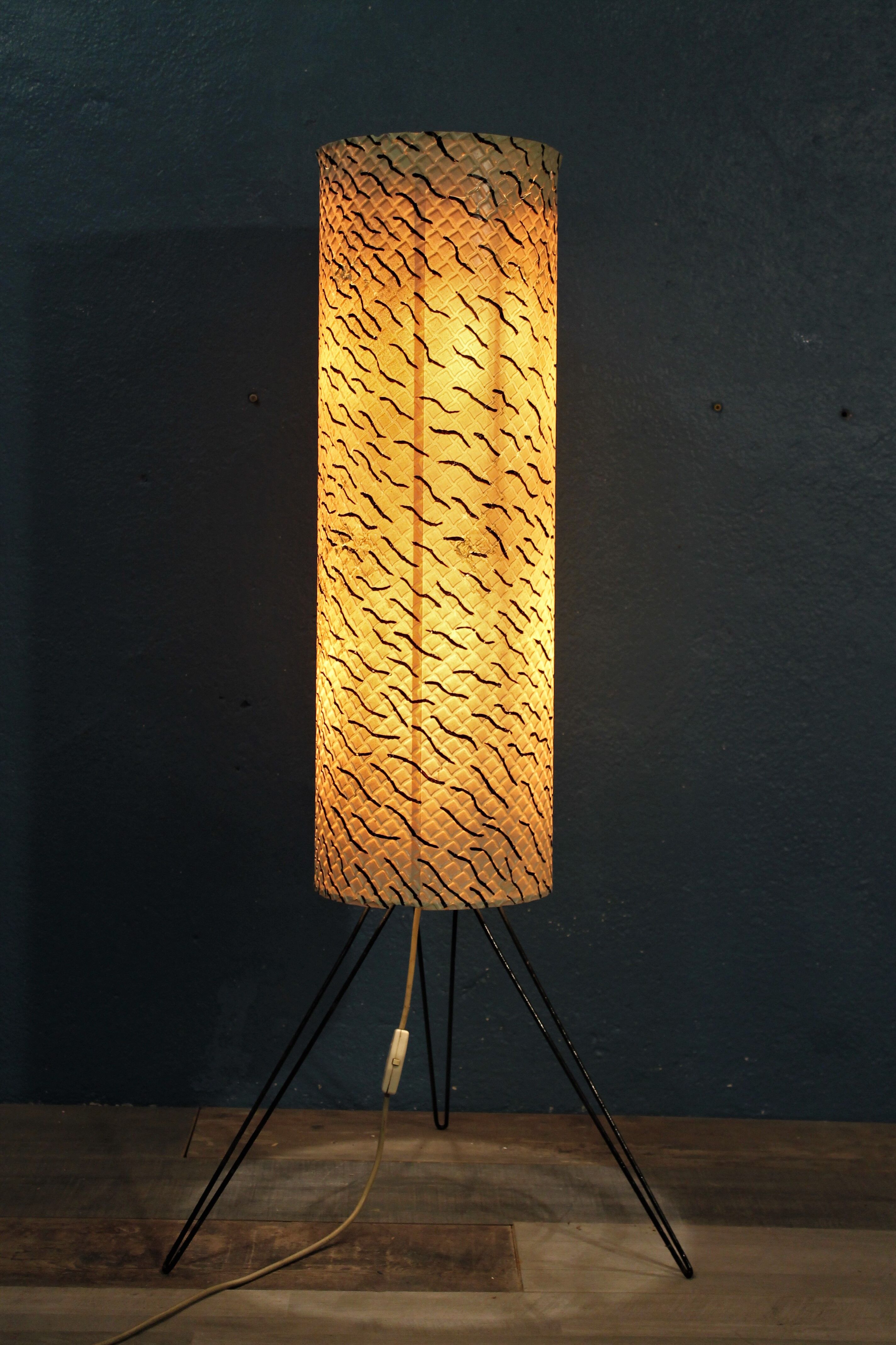Lampadaire "Tube" tripode 1960s