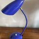 Vintage blue iron lamp