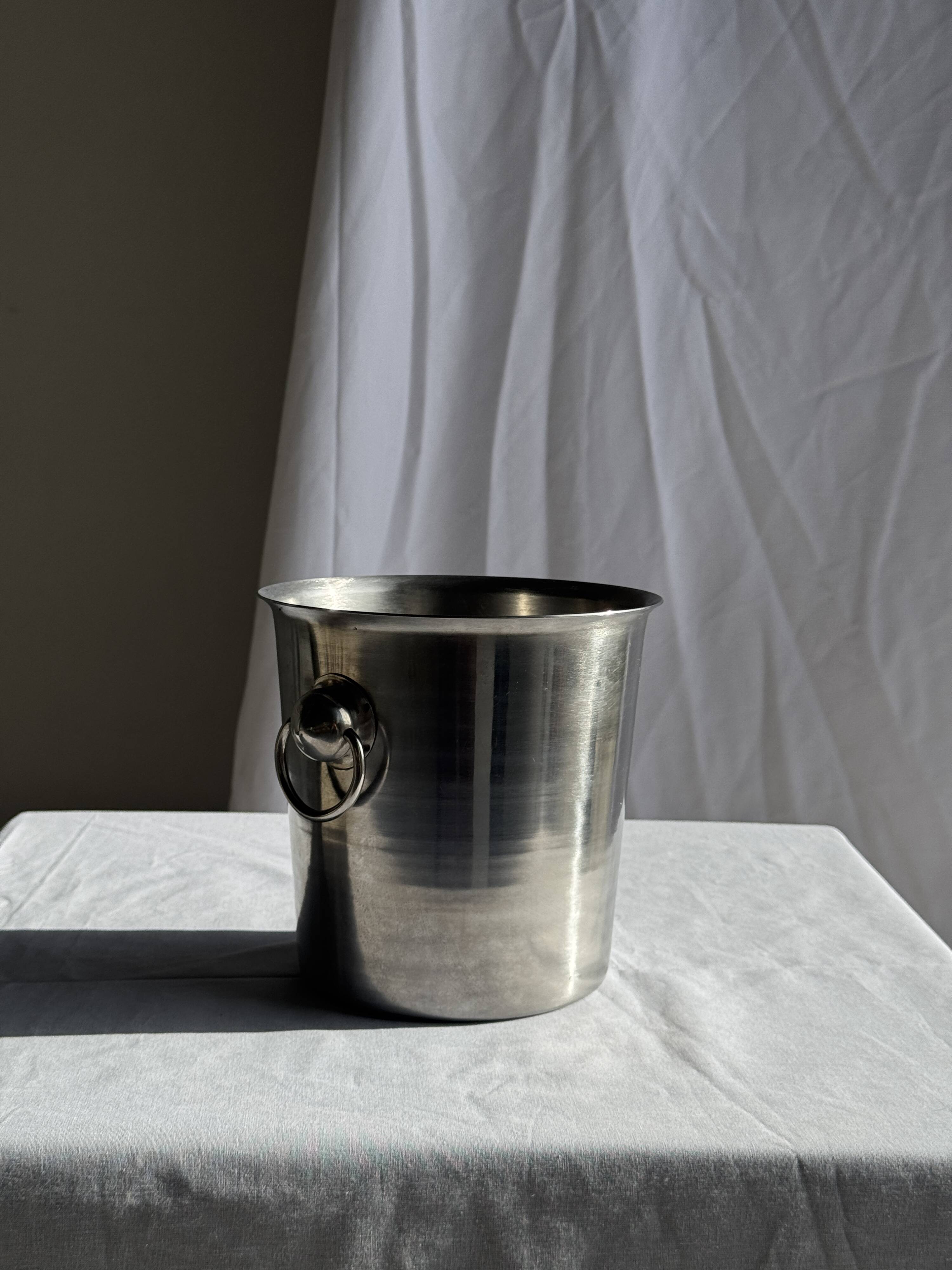 Vintage silver-plated champagne bucket H19