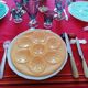 6 assiettes à huîtres pastels proceram