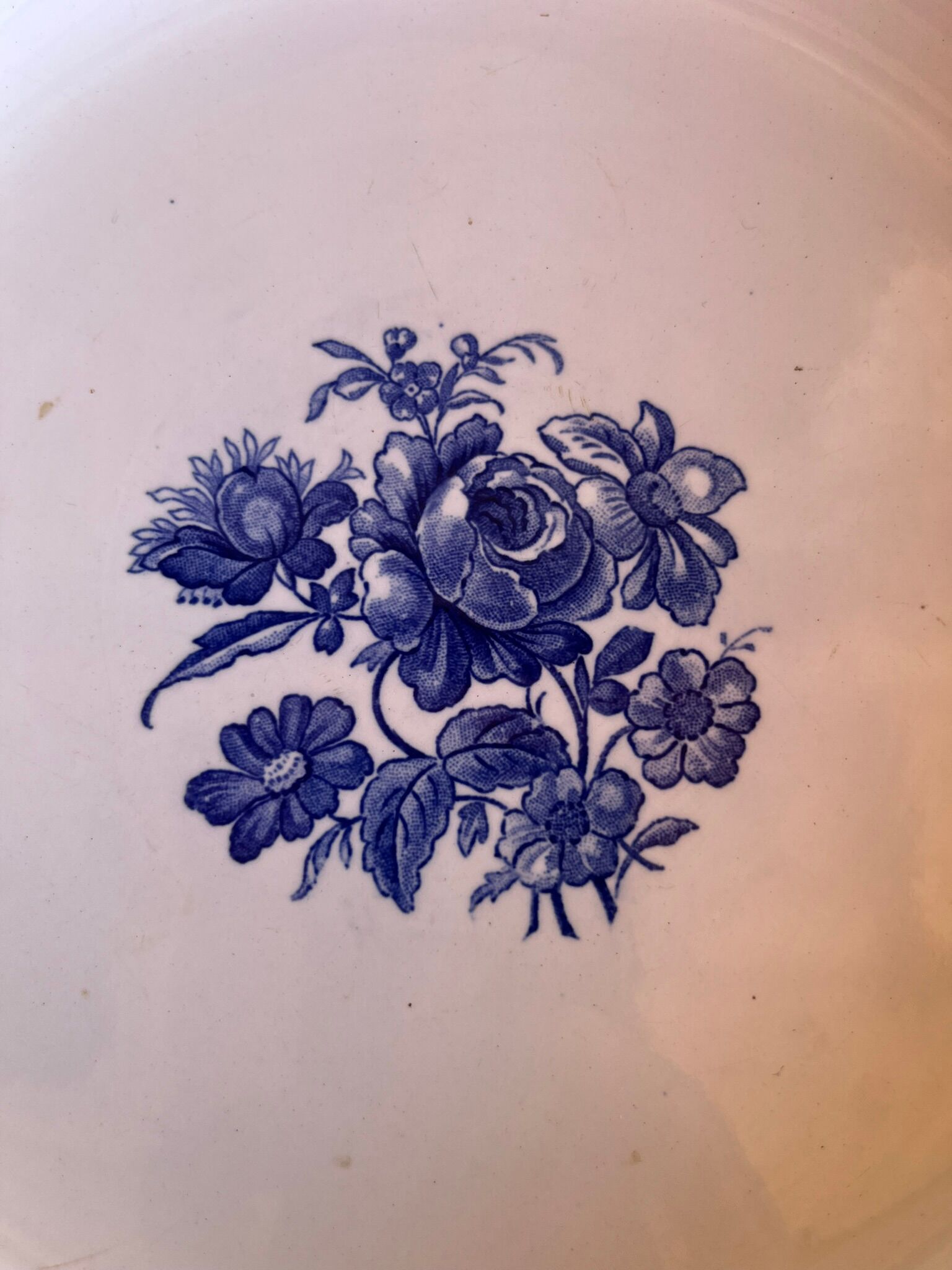 Large serving dish Sarreguemines model "Helsingör"