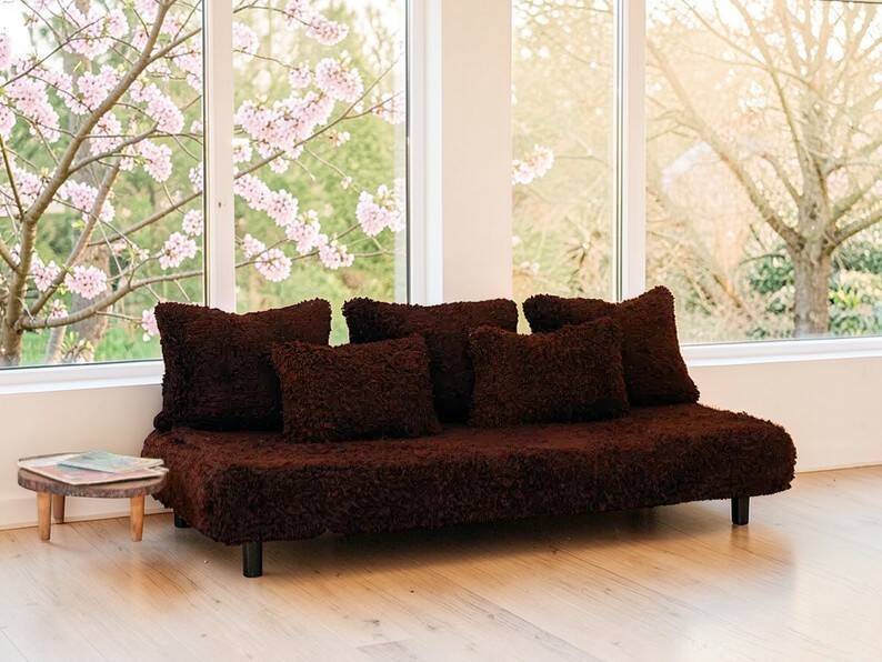 handmade Moroccan wool floor sofa