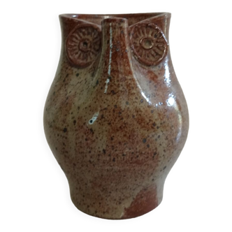 Zoomorphic pitcher in pirated stoneware