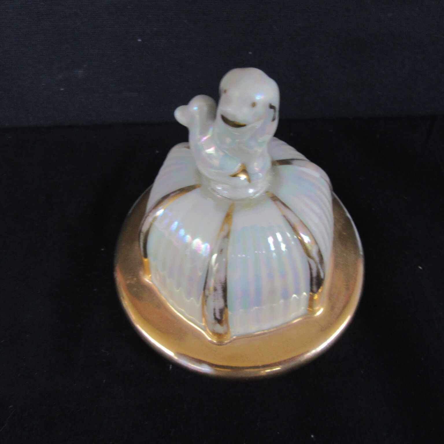 Potiche porcelain vase by Limoges R. Montigny and Co. from the 1950s