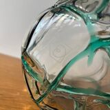 Hand-blown glass vase, "Striped"