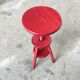 Tabouret d’architecte à vis rouge