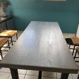 Restored solid oak farmhouse table