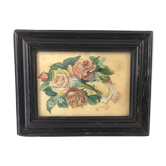 Tableau bouquet de fleurs signé F. Camus