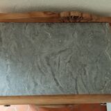 Bedside end of art deco sofa
