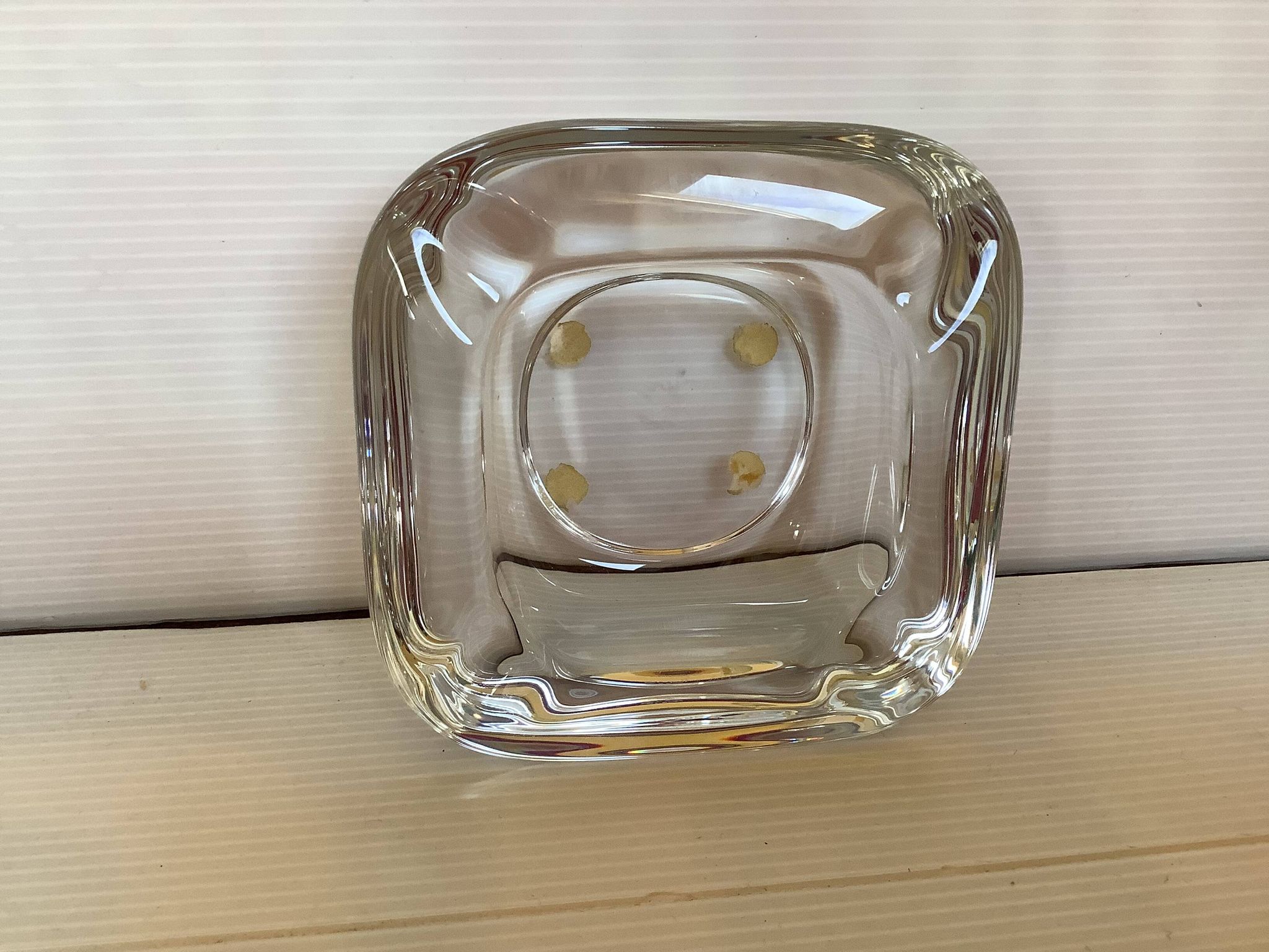 Crystal ashtray pocket tray Vannes le Chatel