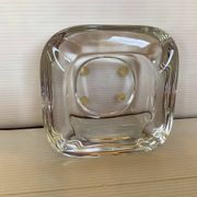 Crystal ashtray pocket tray Vannes le Chatel