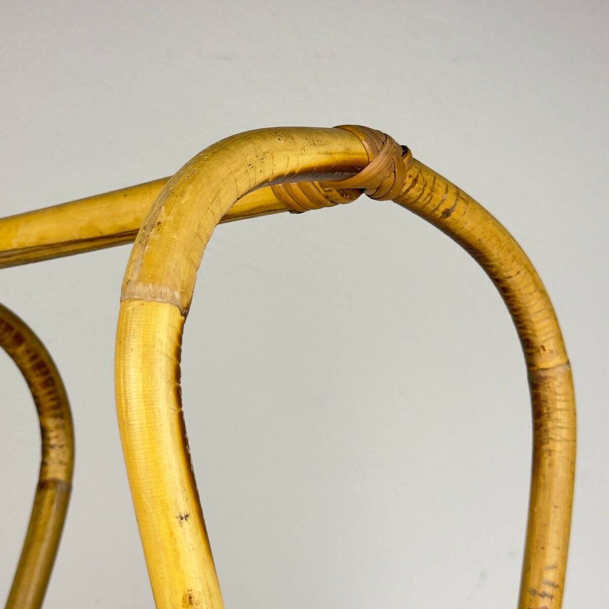 Vintage bamboo magazine rack by Vivai Del Sud, Italy, 1960s.