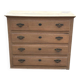 Raw wood chest of drawers