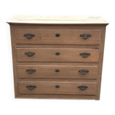 Raw wood chest of drawers