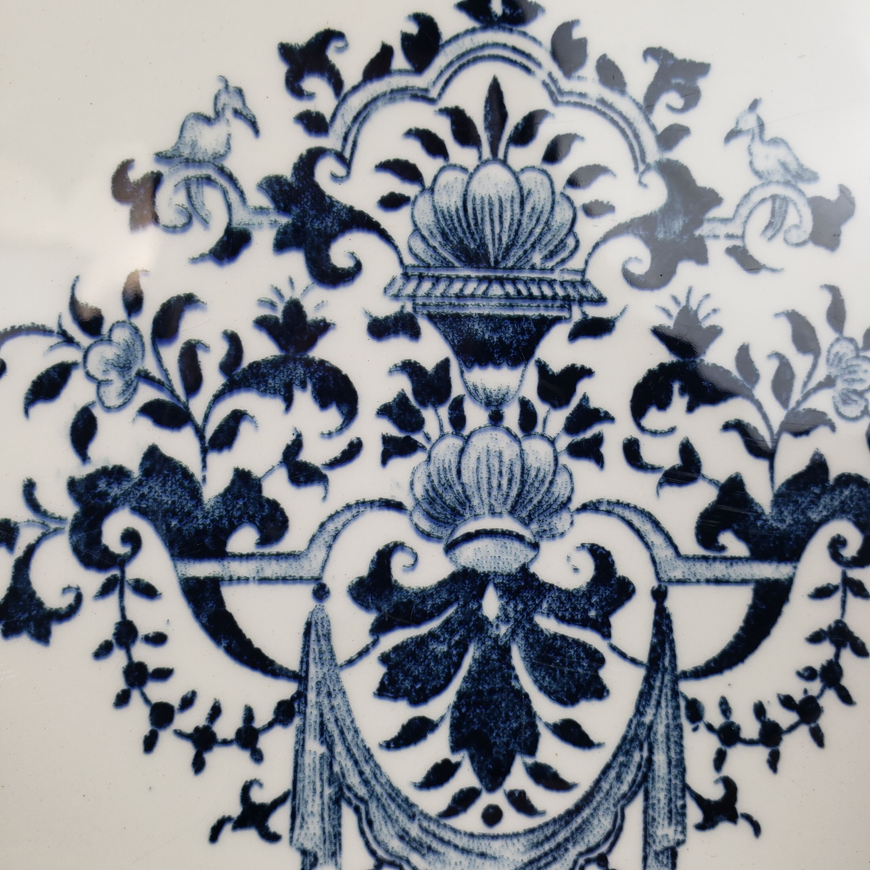 Plat carré - gien "ibis bleu"