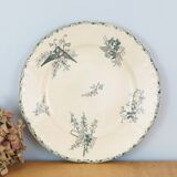 Large plate or serving dish Terre de fer Grand Dépôt E.Bourgeois