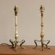 Pair Of Victorian Antique Brass Pullman Railway Carriage Table Lamps