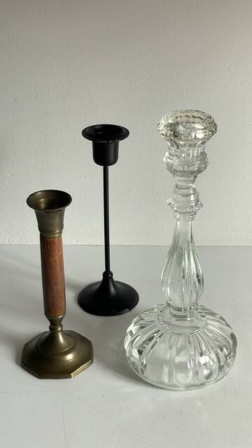 Chic Vintage Bougeoirs Trio
