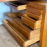 Solid Elm Desk Pierre Chapo B19E – Iconic Design from the 60s - v