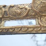 Regency style mirror with gilded wooden parecloses, 1900