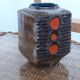 Vase Fat Lava Veb Strehla Keramik, GDR, 1960/70