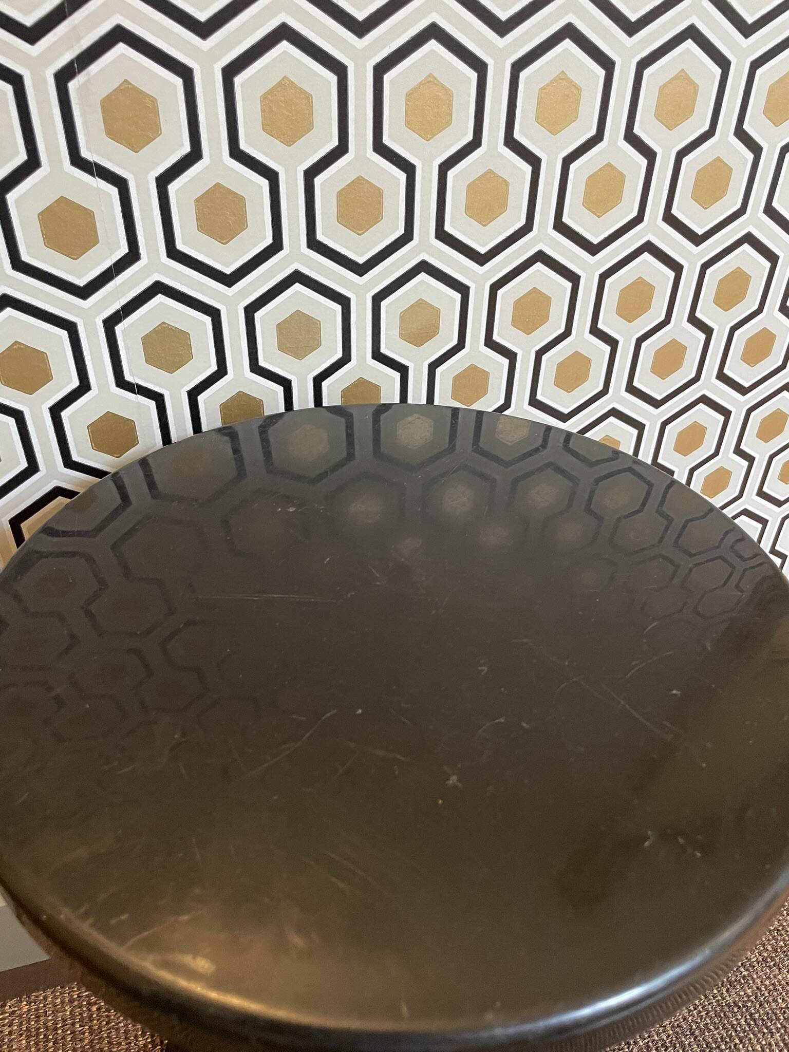 Tam Tam Stamp black stool 70'