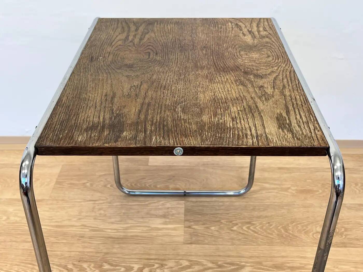 Bauhaus chrome nesting or side table by Marcel Breuer for Mucke Melder, 1930s