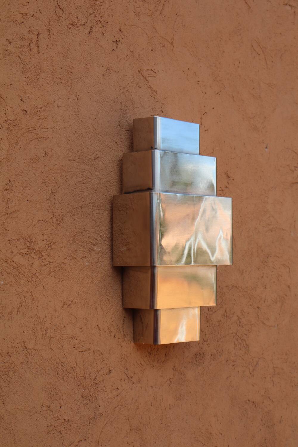 Art Deco chrome wall light