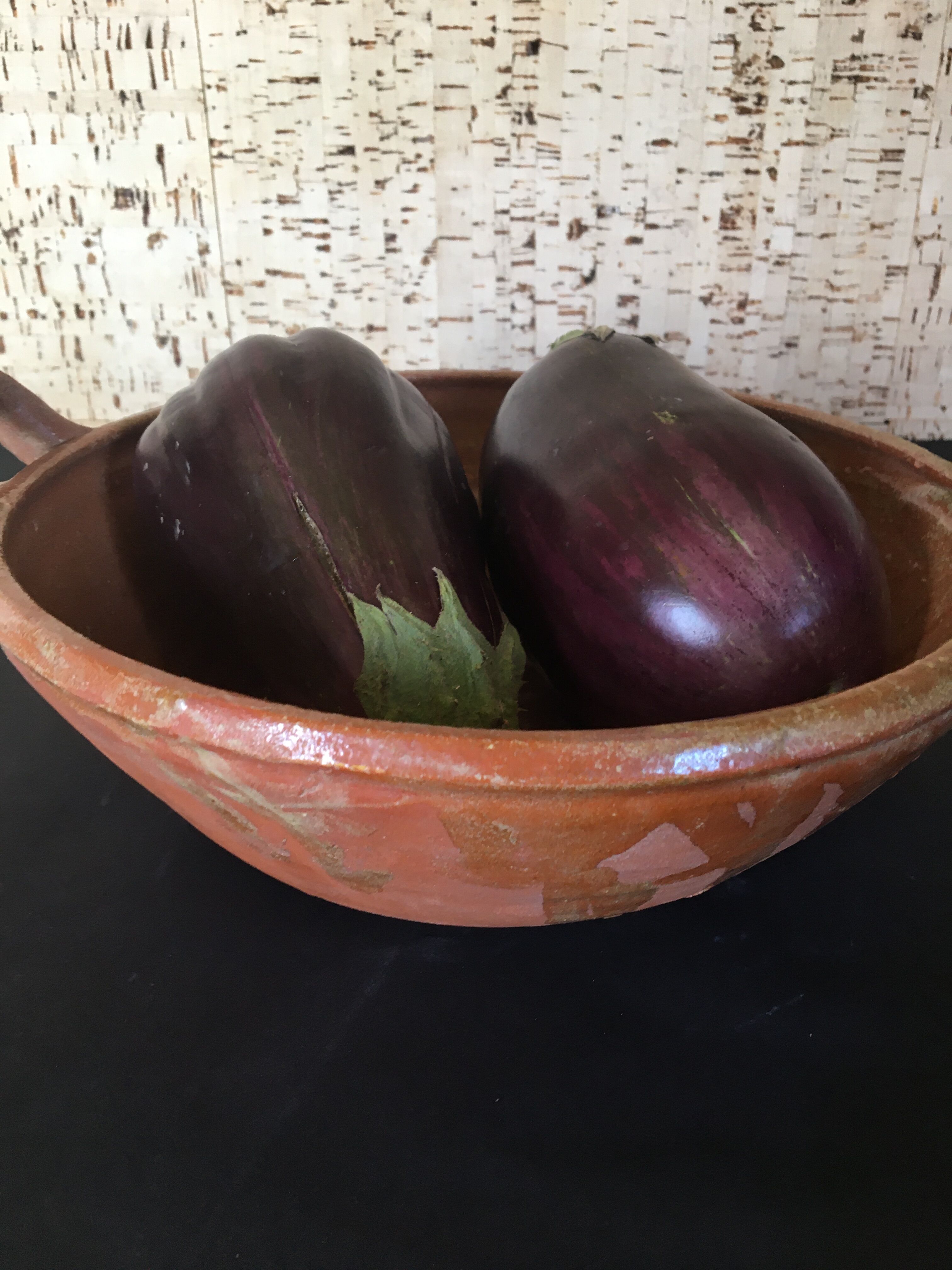 Jatte with Provencal handles in terracotta