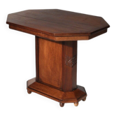 Art Deco carved oak Side Table, Belgium ca. 1920