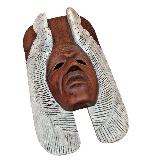 Masque à suspendre   Bois sculpté
