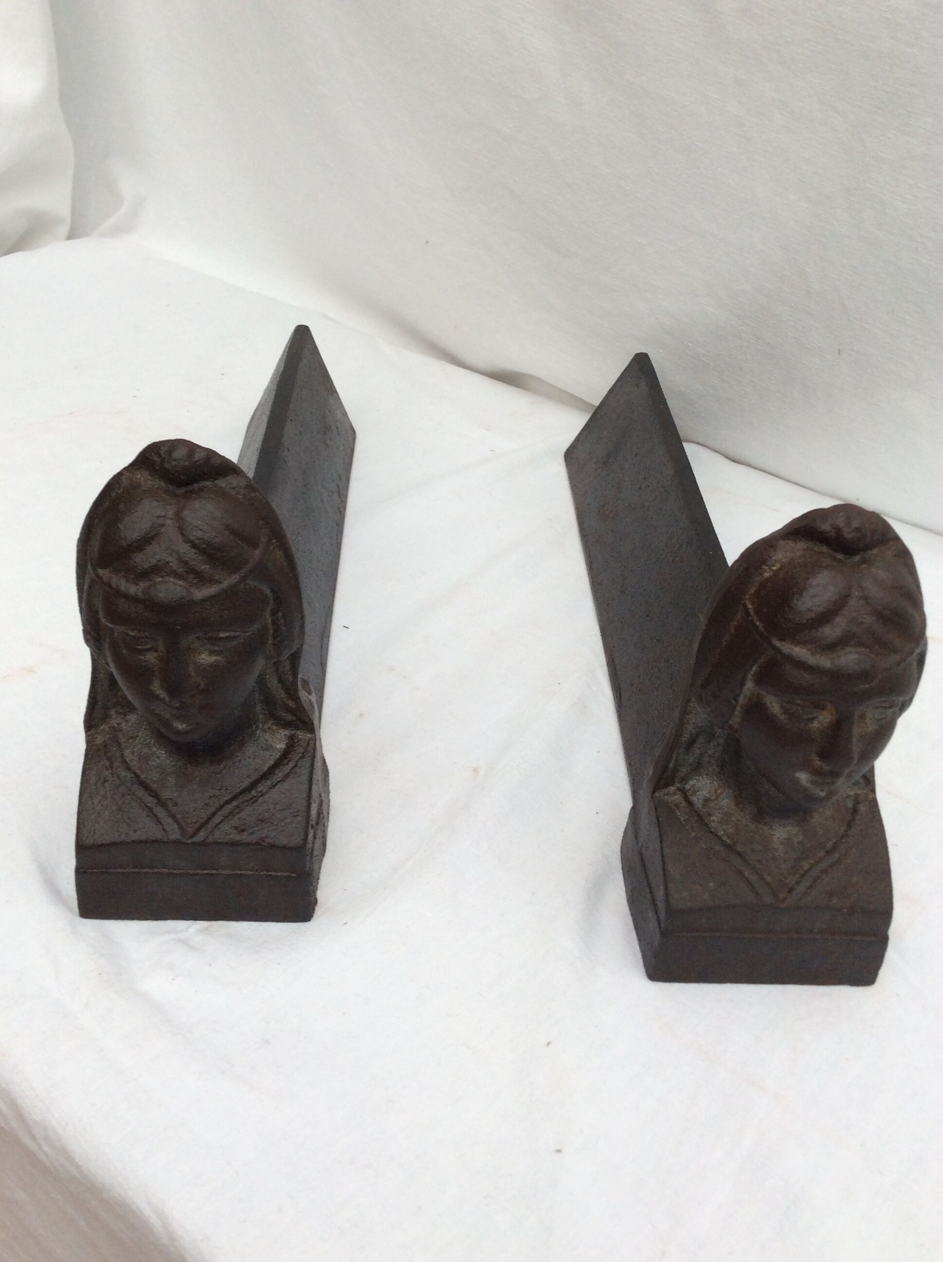 Old pair of iron channels