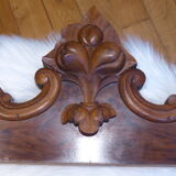 Fronton ancien en bois palissandre