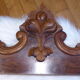 Fronton ancien en bois palissandre