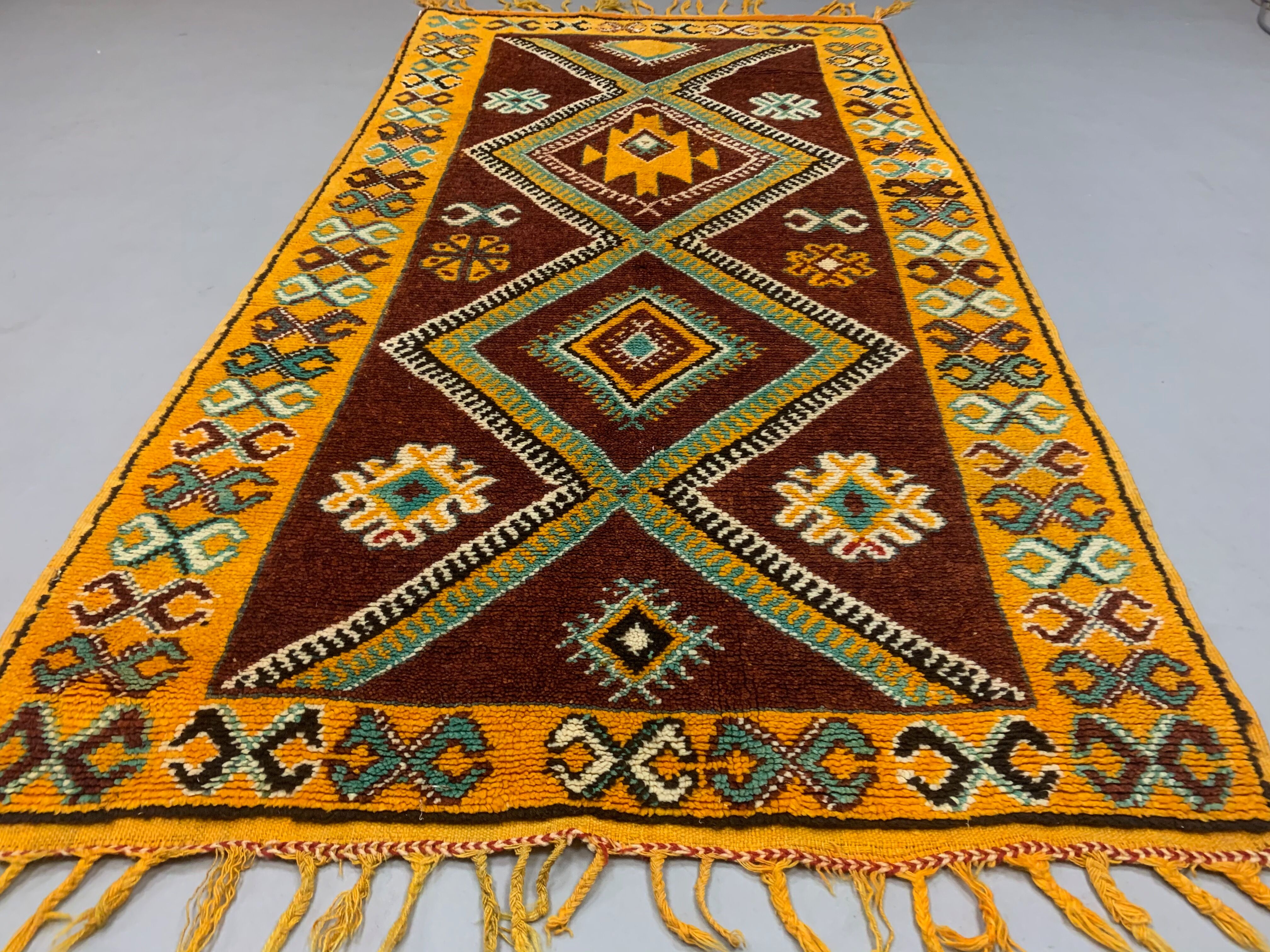 Moroccan rug 190x102 cm tazenacht