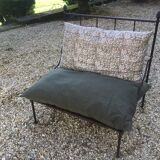Set of 2 iron garden chairs