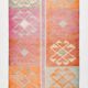 3x10 Turkish Pink & Orange Vintage Runner Rug, 91x316Cm