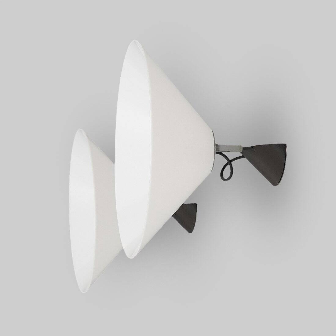 Pair of wall sconces Aggregato by Enzo Mari for Artemide, 1970s, set of 2