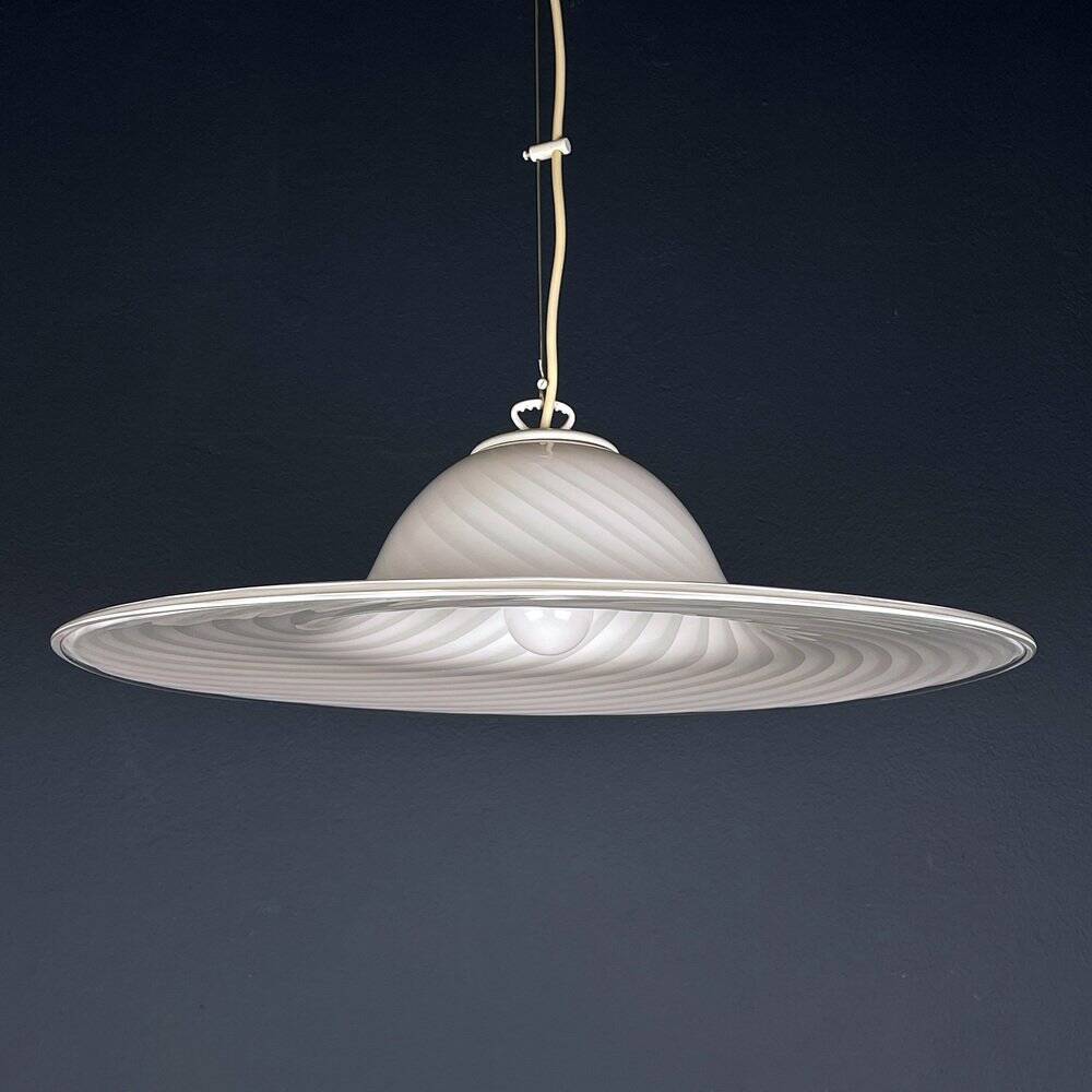 Murano glass pendant, Italian tourbillon, 1970s