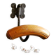 Metal and wood school hook