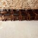 6 chaises noires par Gunther Hoffstead pour Uniflex - 1960