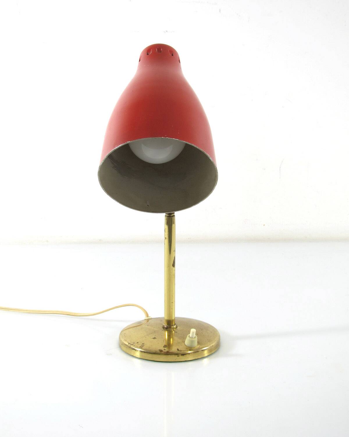 Red Italian fifties desk lamp