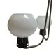 Vintage pendant light in white glass, Poland, 1960s