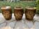 3 ceramic dragon stools