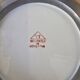 Vintage Porcelain Plate "Famille Rose" Hong Kong tin metal