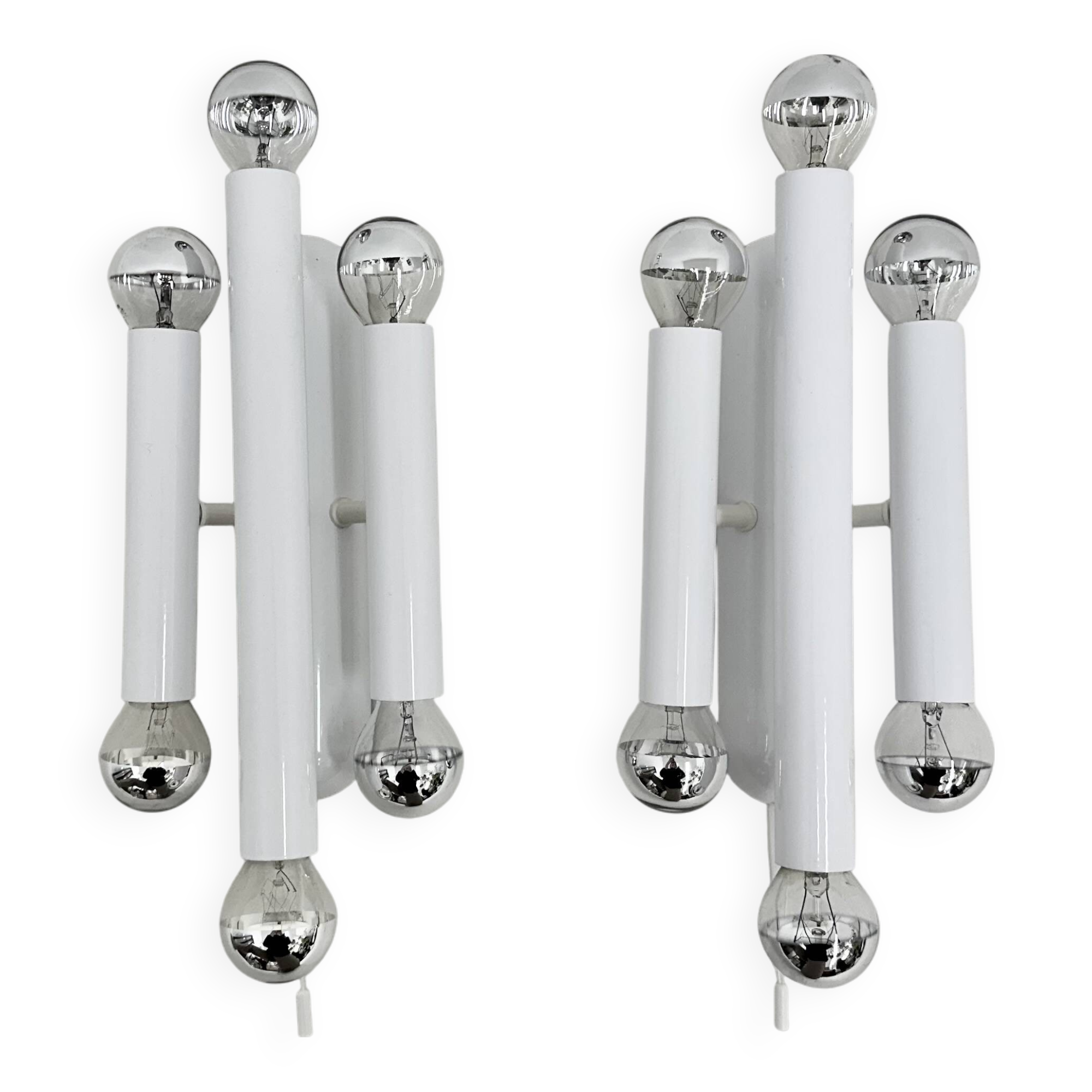 Set of 2 Hufnagel leuchten wall lamps sconce , 1970s