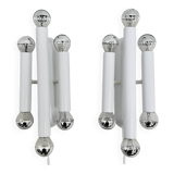 Set of 2 Hufnagel leuchten wall lamps sconce , 1970s