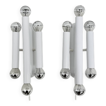 Set of 2 Hufnagel leuchten wall lamps sconce , 1970s
