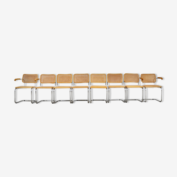 8 chaises par Marcel Breuer